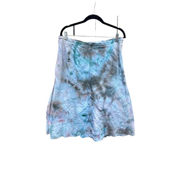 Tie Dye Midi Skirt | Women’s Bottoms | Geode Tie - Ice Dye | Upcycled Fashion - Picture 2 of 2